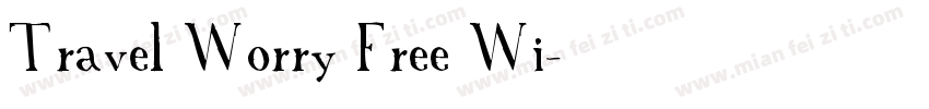 Travel Worry Free Wi字体转换
